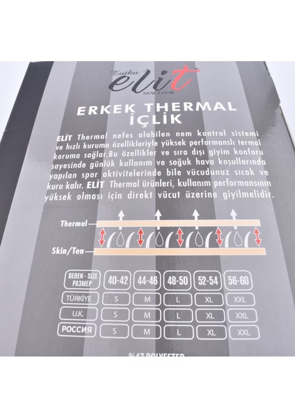 2023 Tutku Elit Termal Içlik/siyah/m