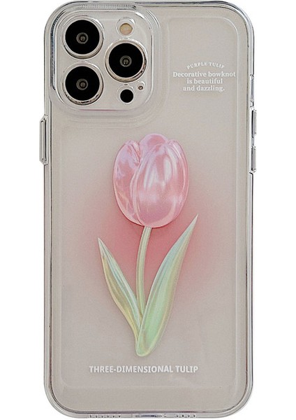 Tulip Swoosh iphone 13 Kılıfı Için Şeffaf Telefon Kılıfı (Yurt Dışından)