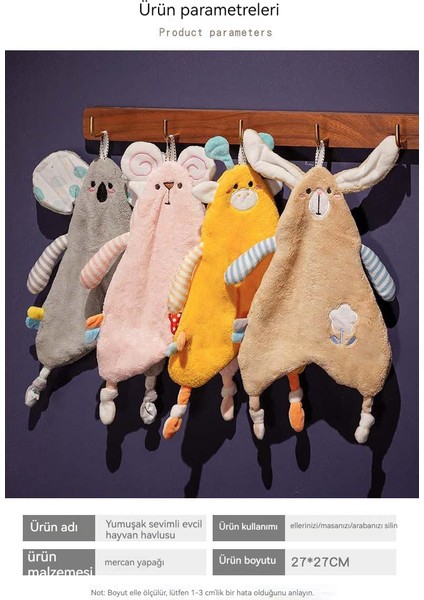 Yumuşak Sevimli Sevimli Hayvan El Havlusu (Yurt Dışından) fiyatları