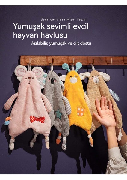 Yumuşak Sevimli Sevimli Hayvan El Havlusu (Yurt Dışından) fırsatları
