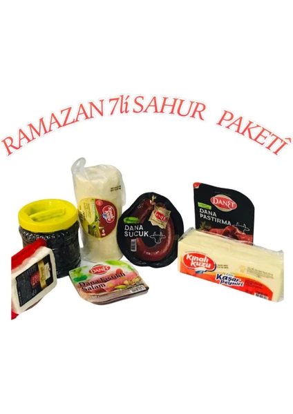 Kınalı Kuzu Ramazan  Kumanyası Sahur Kalvatı Seti 7,li