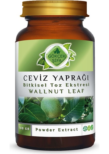 Ceviz Yaprağı Toz Ekstresi (Juglans Regia L.)100 gr. Cam Kavanoz
