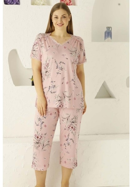 Pembe Bermuda Bayan Pijama Takımı 2704BB10