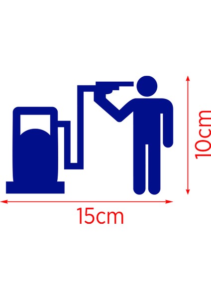 Depo Yakıt Kapağı Oto Sticker - Araba Sticker - Oto Sticker - 15CM fiyatları