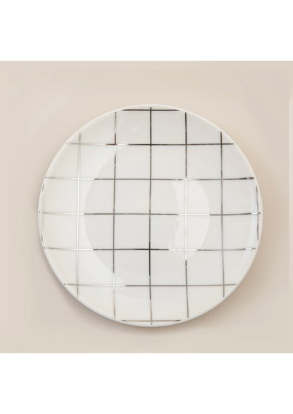 Tartan Silver Pasta Tabağı 19 cm Standart