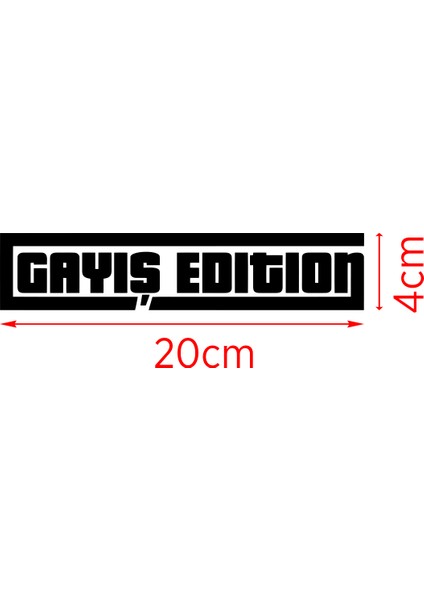 Gayış Edition Oto Sticker Araba Cam Sticker 20 x 4 cm fiyatları