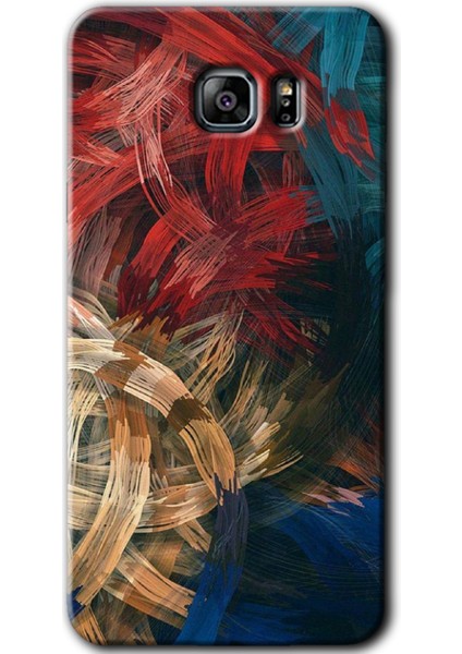 Samsung Galaxy Note 5 Kılıf Hd Desen Baskılı Arka Kapak - Karma Boyalar
