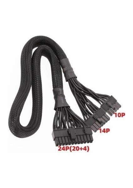 60 cm 14+10 Pin 24 Pin Güç Kaynağı Kablosu 20+4 Pin Psu Güç Kaynağı Kablosu 24 Pin 10 Pin 14 Pin Çevirici fiyatları