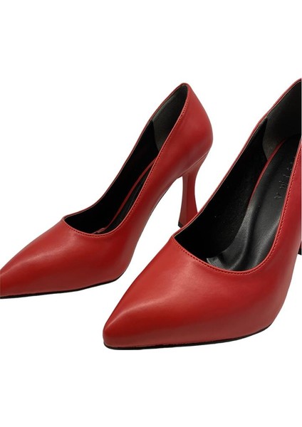 9532 Kırmızı Stiletto Bayan Ayakkabı indirimleri