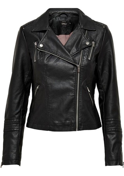 Kadın Onlgemma Faux Leather Biker Otw Noos 15153079