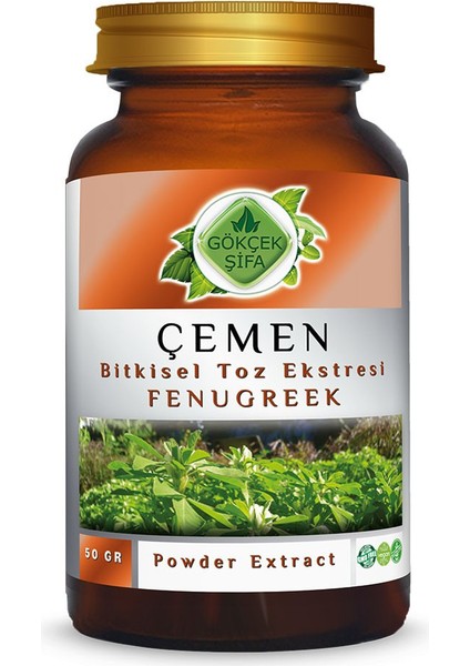 Çemen Toz Ekstresi (Trigonella foenum-graecum L.) 50 gr. Cam Kavanoz