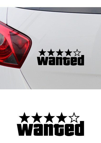 20 x 7 cm Wanted Oto Sticker Araba Cam Sticker