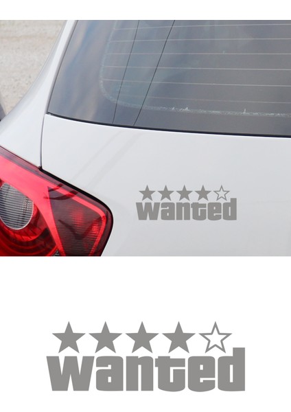 20 x 7 cm Wanted Oto Sticker Araba Cam Sticker