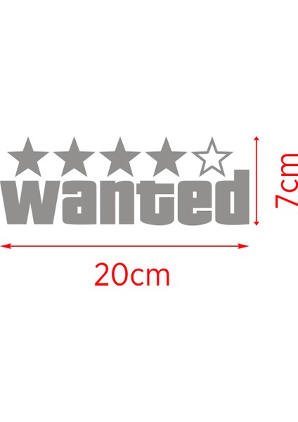 20 x 7 cm Wanted Oto Sticker Araba Cam Sticker fiyatları