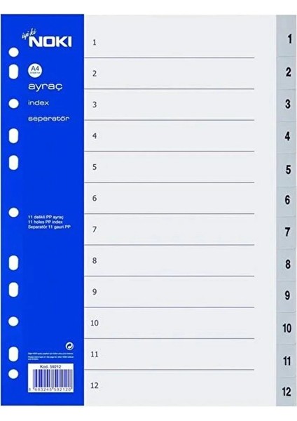 15 Adet 1-12 Rakamlar Ayraç Plastik Seperator fiyatları