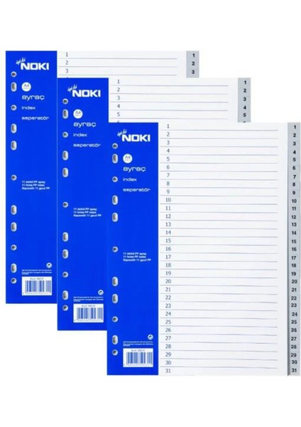 10 Adet 1-31 Rakamlar Ayraç Seperator fiyatları