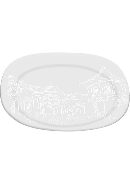 6lı Cam Kare Pasta Servis Tabağı 10468 Meet Me In Istanbul Kule Dibi