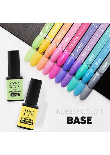 Rubber Color Base Vıolet Renkli Base 8 Ml