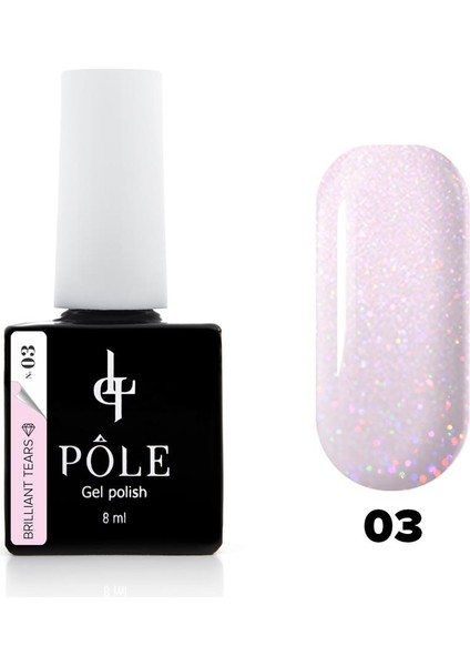 Kalıcı Oje Brilliant Tears Işıltılı 03 Pembe Kuvars 8 Ml.
