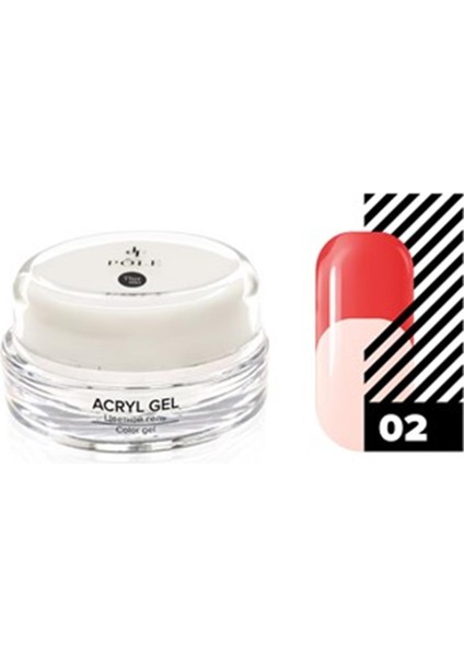 Pole Professional Acryl Jel Polijel Soğukta/sıcakta Rengi Değiştiren Jel 02 Mercan/açık Pembe 15 Ml.