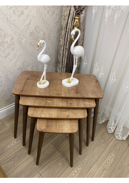 Mdf 4Lü Zigon Sehpa Takımı