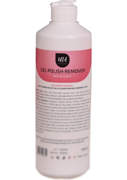 Remover Sıvısı 500ML Kalıcı Oje Çıkarıçı