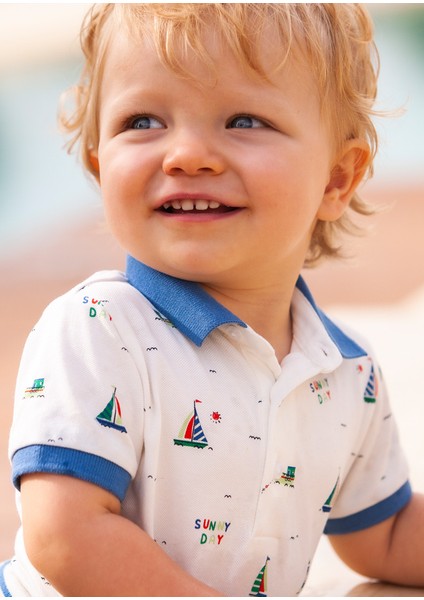 Erkek Bebek Kısa Kol Polo Yaka T-Shirt Lacivert 1106 fiyatları