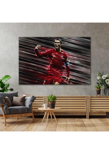 Cristiano Ronaldo Portekiz Cr7 Futbol Kanvas Tablo