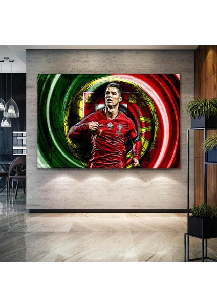 Cristiano Ronaldo Futbol Portekiz Cr7 Kanvas Tablo