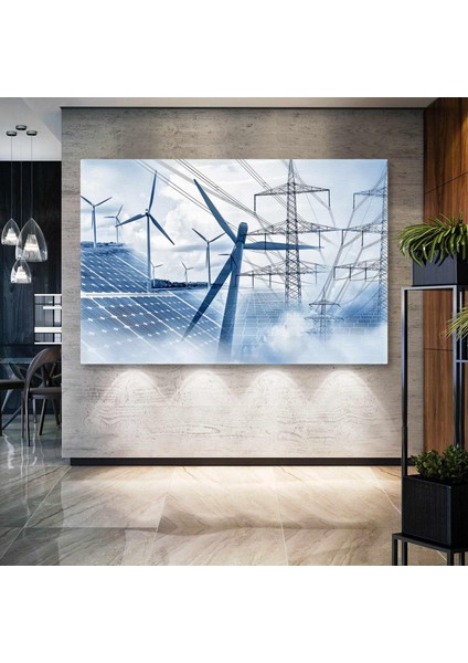 Yenilenebilir Enerji Sistemleri Elektrik Mühendisliği Yeşil Enerji Kanvas Tablo