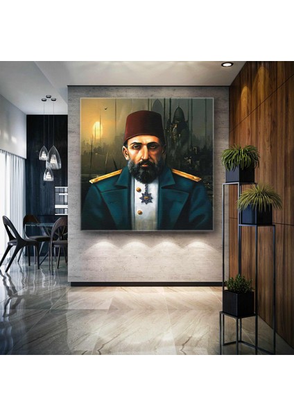 Sultan Abdülhamit Istanbul Silüeti Kanvas Tablo