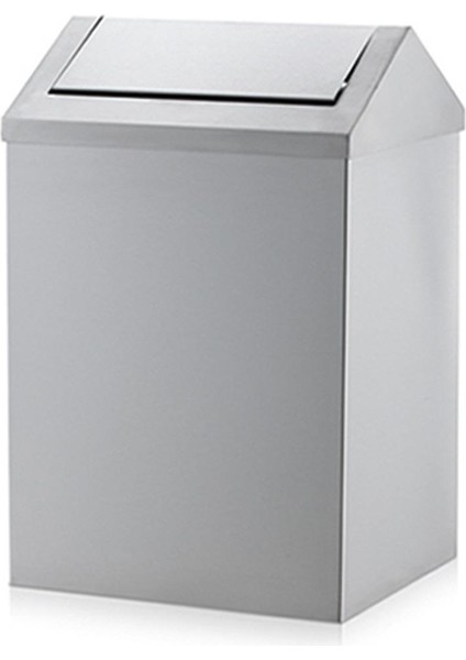 Paslanmaz Sallanır Kapak Çöp Kovası 45 Litre