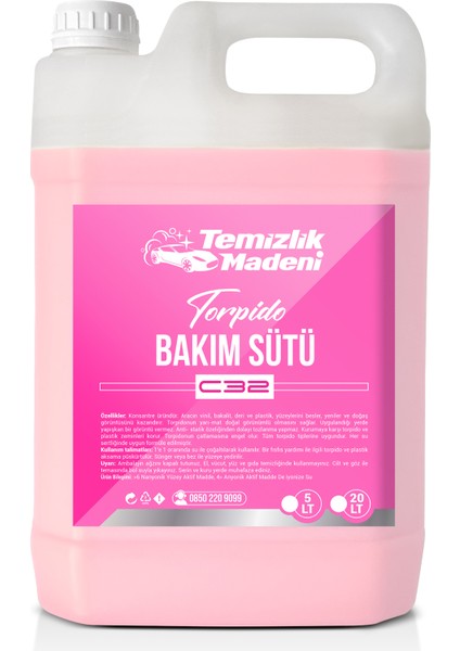 Torpido Bakım Sütü C32 - 5 Lt