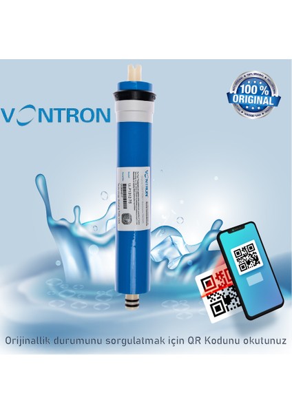 Su Arıtma Sistemi Vontron Membran (10 Adet) modelleri
