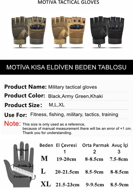 511 Model Taktik Combat Motosiklet Bisiklet Outdoor Sport Korumalı Yarım Parmaksız Eldiven