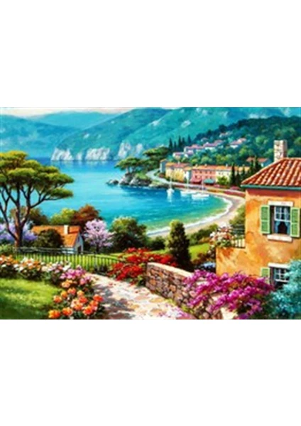 Pix Art Sanat Kasaba  Manzarası Elmas Mozaik Puzzle Tablo Diamond Türkiye  71 x 51 cm