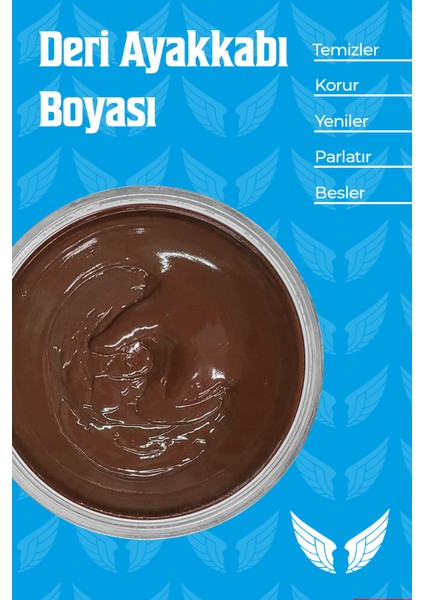 Deri Ayakkabı Boyası Besleyici Katkılı Cilalı Ayakkabı Krem Boyası Kızıl Kahve 130 Gram