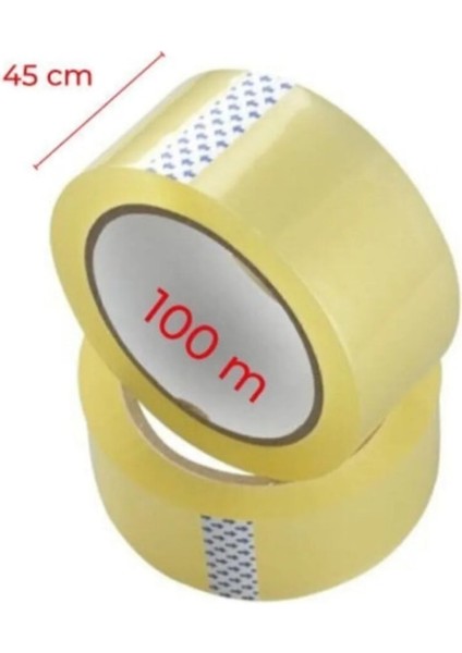 1 Adet Akrilik Koli Bandı 45MMX100 mt Net Kopmayan Koli Bandı Güçlü Koli Bandı