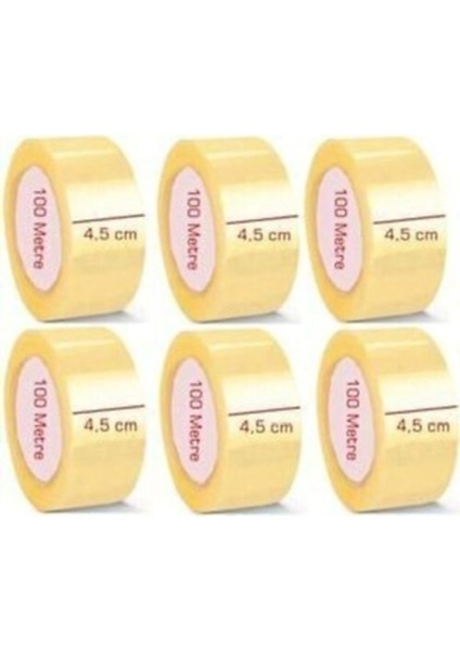 1 Adet Akrilik Koli Bandı 45MMX100 mt Net Kopmayan Koli Bandı Güçlü Koli Bandı