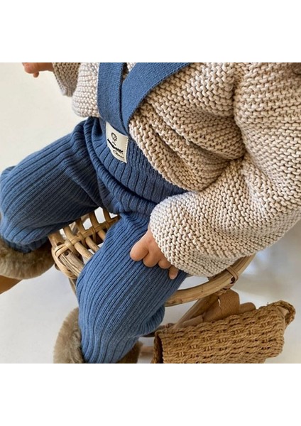 2'li Set Unisex 4 Mevsim Ayarlanabilir Çapraz Askılı Esnek Triko Bebek Tayt