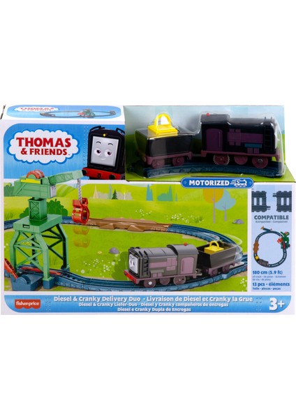 Thomas And Friends Motorlu Tren Seti - Diesel And Cranky HHW05