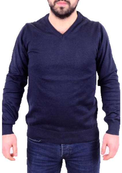 3622 Lacivert V Yaka Erkek Kazak fiyatları