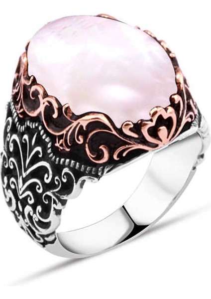 Sedef Taşlı Erkek Yüzük