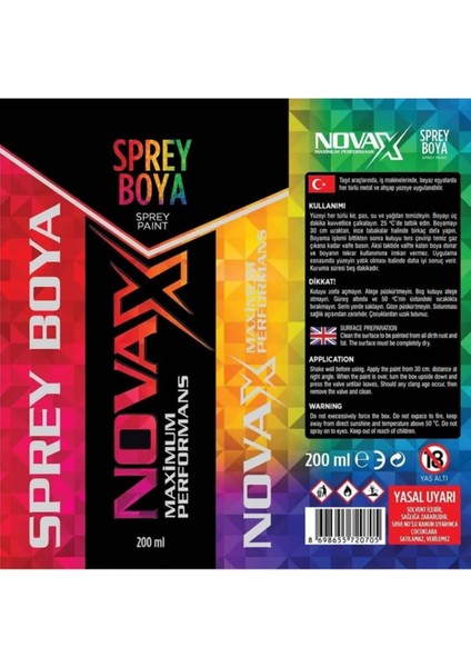 Sprey Boya 200 ml Kırmızı