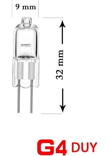 CT-2112 12/20W Kapsül Halojen Ampul G4 Duy 2700K - 20 Adet