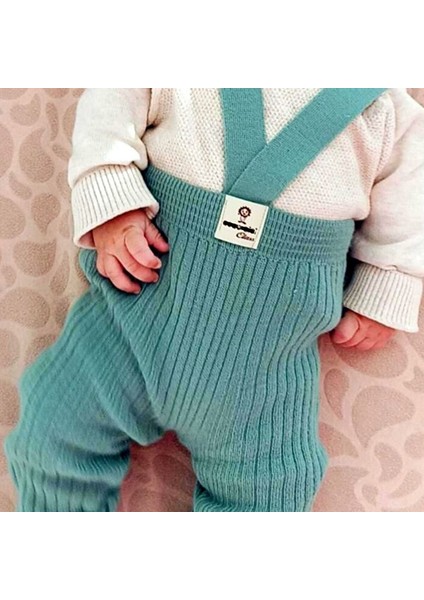 Miny Trendy 2'li Set 4 Mevsim Ayarlanabilir Çapraz Askılı Esnek Triko Bebek Tayt