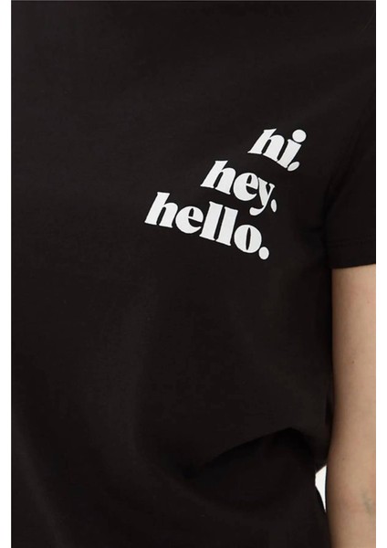 23Y0683K1 Kadın T-Shirt Siyah modelleri