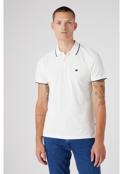 Wrangler Erkek Beyaz Polo Tişört