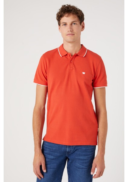 Wrangler Erkek Turuncu Polo Tişört