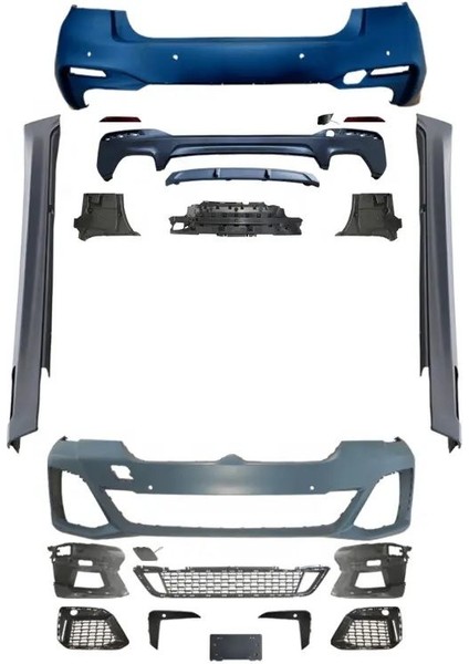 Bmw g30 lci m sport body kit tampon seti çin 2021+